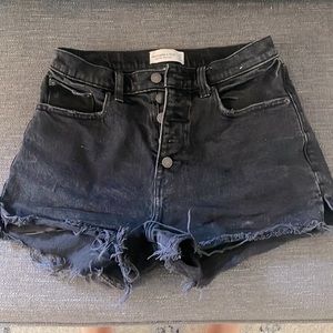 Abercrombie and fitch high rise cutoff shorts